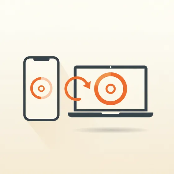 Mobil uygulama ve web platformunu birlikte kullanma — illüstrasyon