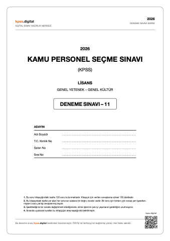 KPSS PDF deneme sınavı 11 kapağı